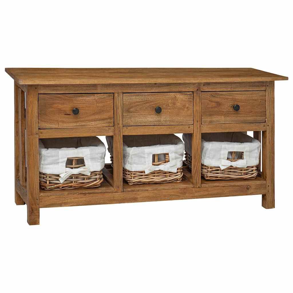 vidaXL Sideboard Solid Mahogany Wood 39.4"x11.8"x19.7"