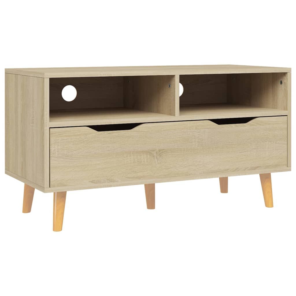 vidaXL TV Stand Sonoma Oak 35.4"x15.7"x19.1" Engineered Wood