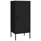 vidaXL Storage Cabinet Black 16.7"x13.8"x40" Steel