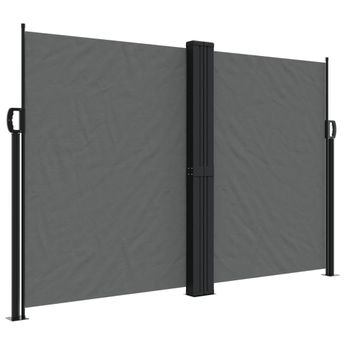 vidaXL Retractable Side Awning Anthracite 63"x393.7"