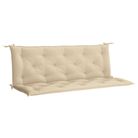 vidaXL Garden Bench Cushion Beige 150x(50+50)x7cm Oxford Fabric