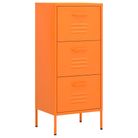 vidaXL Storage Cabinet Orange 16.7"x13.8"x40" Steel