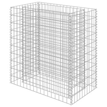 vidaXL Gabion Raised Bed Galvanized Steel 35.4"x19.7"x39.4"