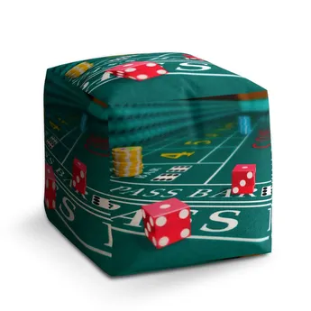 Sablio Taburet Cube Kostky - 40x40x40 cm