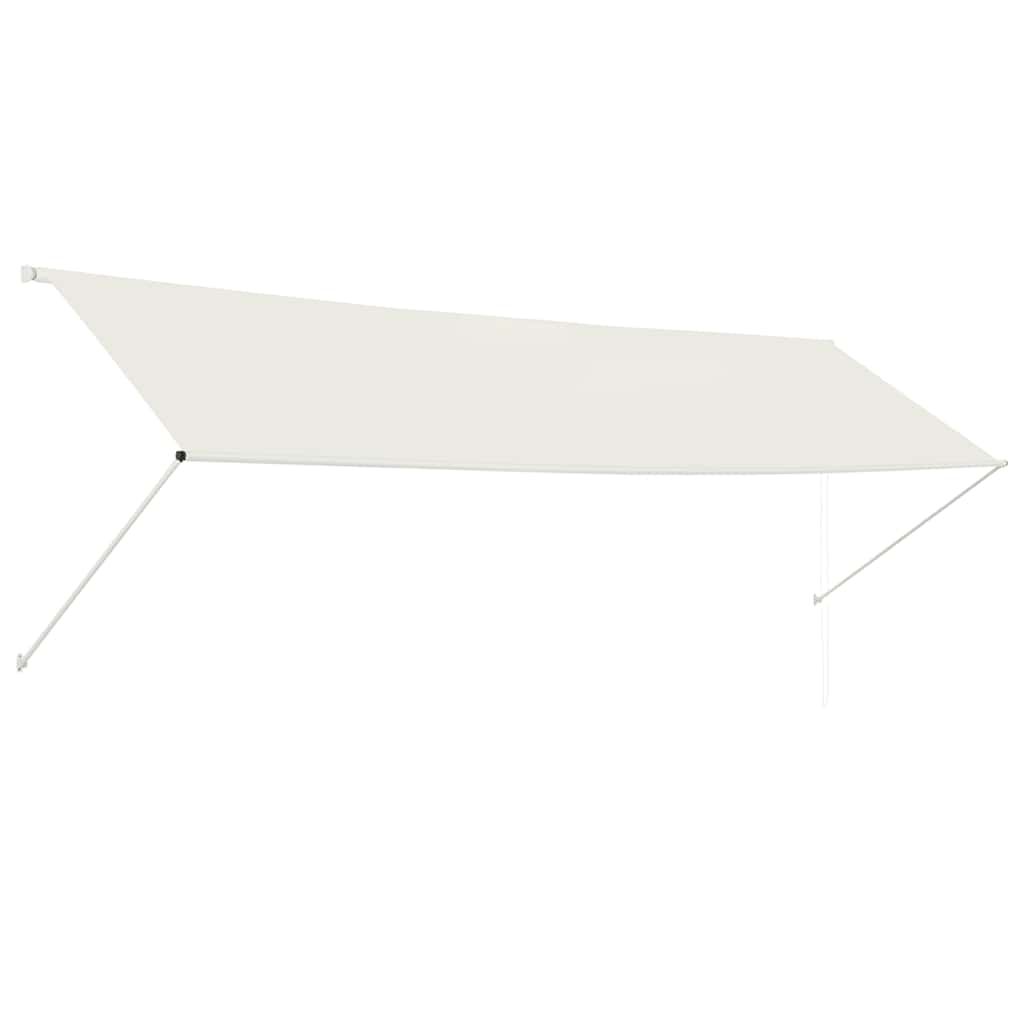 vidaXL Retractable Awning 157.5"x59.1" Cream
