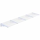 vidaXL Door Canopy Gray and Transparent 155.9"x35.4" Polycarbonate
