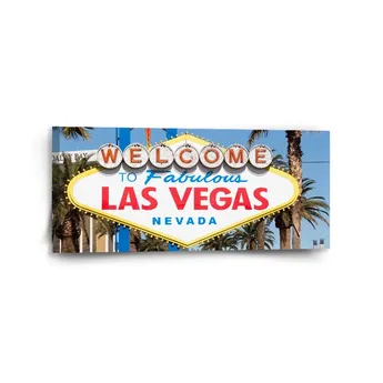 Sablio Obraz Welcome to Las Vegas - 110x50 cm