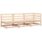 vidaXL Garden Sofa 3-Seater Solid Wood Pine