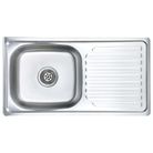 vidaXL Kitchen Sink with Strainer Stainless Steel