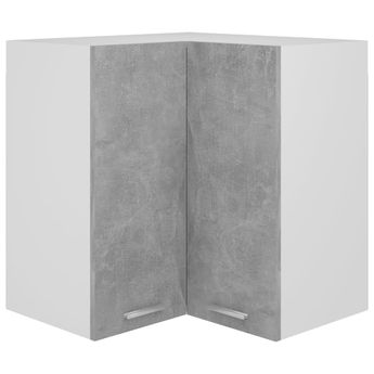 vidaXL Hanging Corner Cabinet Lyon Concrete Gray 22.4"x22.4"x23.6" Engineered Wood