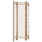 vidaXL Folding 3-Panel Room Divider 47.2" Bamboo and Canvas