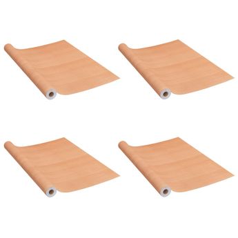 vidaXL Self-adhesive Furniture Films 2 pcs Japanese Oak 196.9"x35.4" PVC