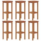 vidaXL Bar Stools 6 pcs Solid Wood Acacia