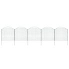 vidaXL Arched Garden Fence Set 77.5x78.5 cm Green