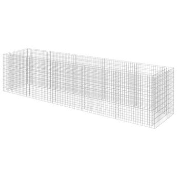 vidaXL Gabion Raised Bed Galvanized Steel 177.2"x35.4"x39.4"
