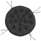 vidaXL Round Cushion Black Ø 100 x11 cm Oxford Fabric