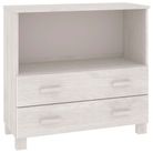 vidaXL Sideboard HAMAR White 33.5"x13.8"x31.5" Solid Wood Pine