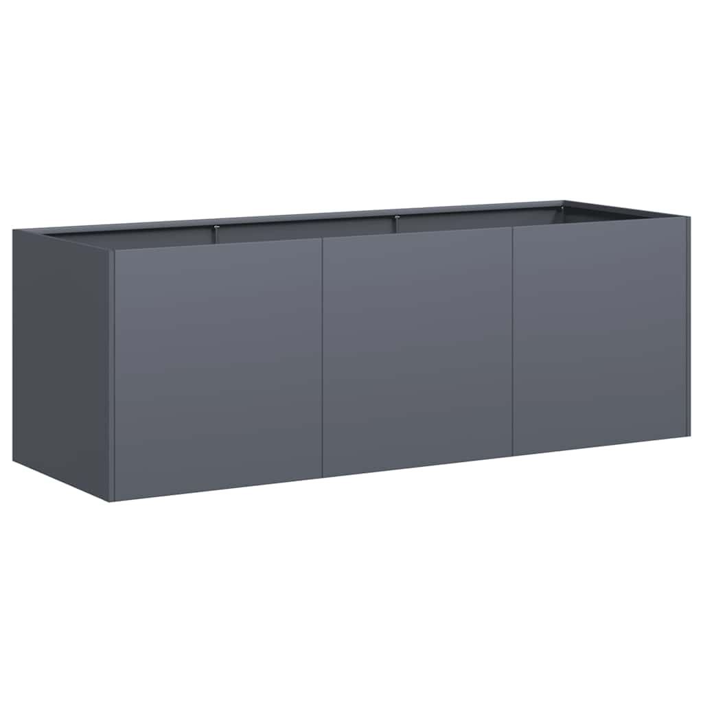 vidaXL Planter Anthracite 47.2x15.7x15.7" Cold-rolled Steel