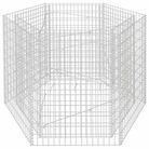 vidaXL Hexagonal Gabion Raised Bed 63"x55.1"x39.4"