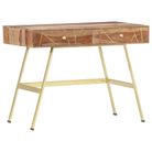 vidaXL Writing Desk with Drawers 39.4"x21.7"x29.5" Solid Acacia Wood