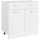 vidaXL Drawer Bottom Cabinet Lyon White 31.5"x18.1"x32.1" Engineered Wood