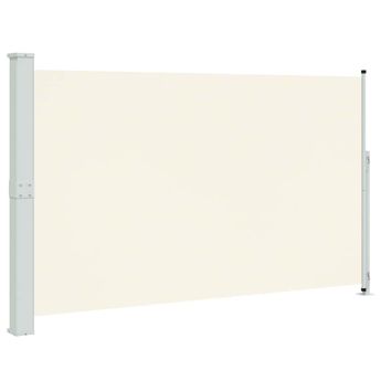 vidaXL Patio Retractable Side Awning 70.9"x118.1" Cream