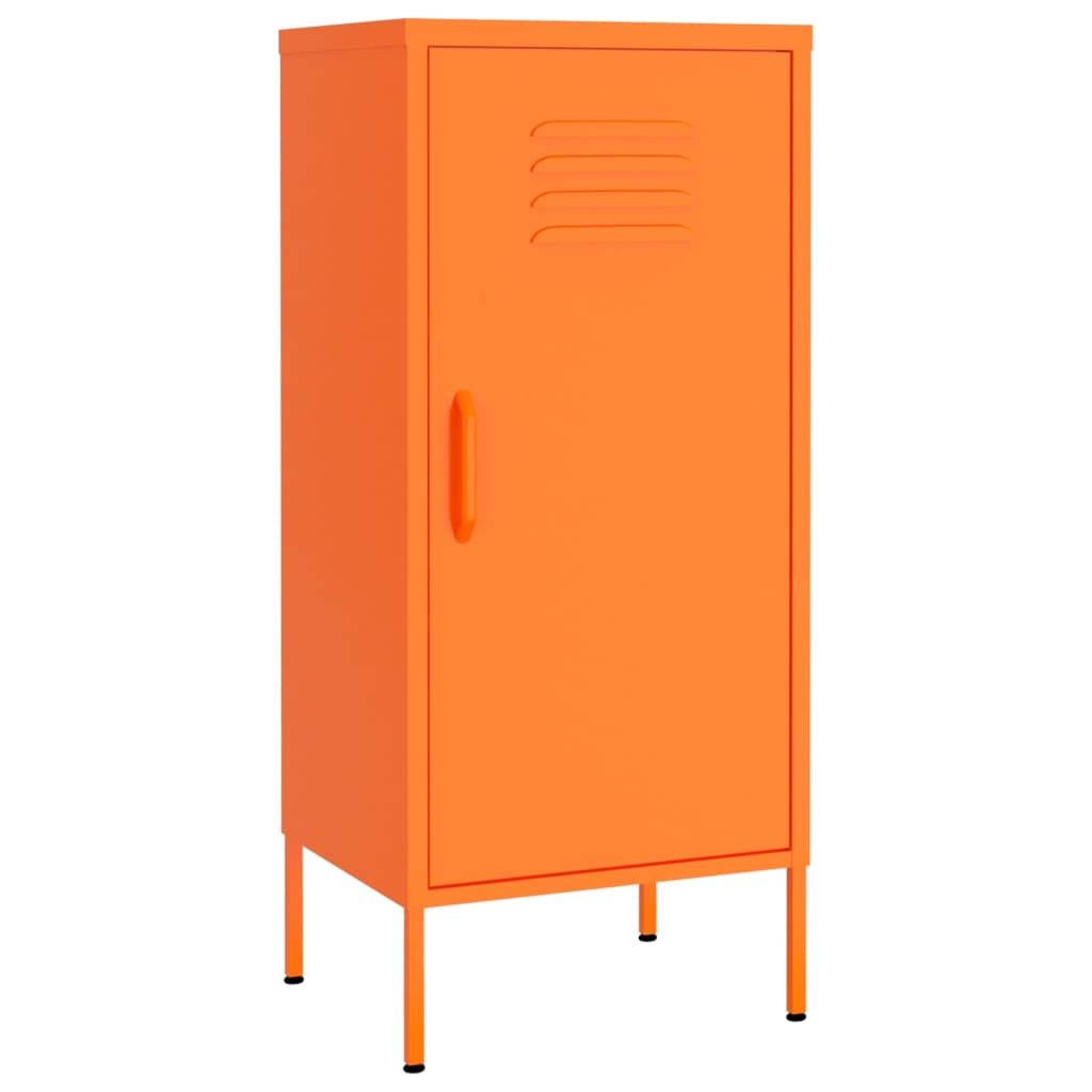 vidaXL Storage Cabinet Orange 16.7"x13.8"x40" Steel