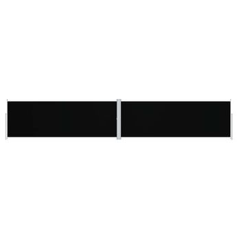vidaXL Retractable Side Awning Black 70.9"x393.7"
