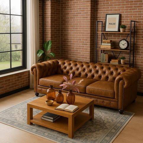 Brown elegance in the living room