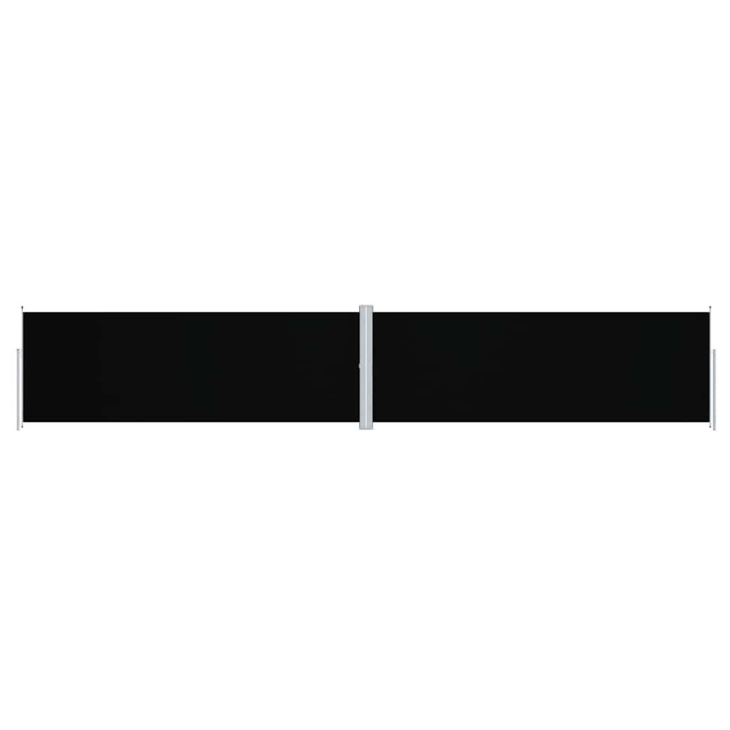 vidaXL Retractable Side Awning Black 70.9"x393.7"