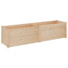 vidaXL Garden Planter 78.7"x19.7"x19.7" Solid Wood Pine