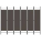 vidaXL 6-Panel Room Divider Anthracite 240x180 cm