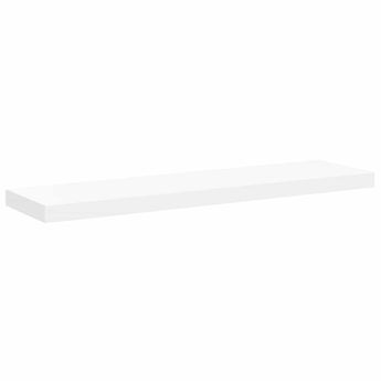 vidaXL Floating Wall Shelf White 35.4"x9.3"x1.5" MDF