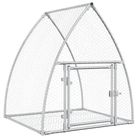 vidaXL Rabbit Hutch Silver 105x100x120 cm Galvanised Steel