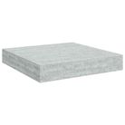 vidaXL Floating Wall Shelf Concrete Gray 9.1"x9.3"x1.5" MDF
