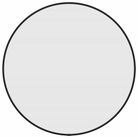 vidaXL Wall Mirror Black Ã 19.7 " Round