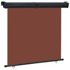 vidaXL 48435  Balcony Side Awning 65"x98.4" Brown