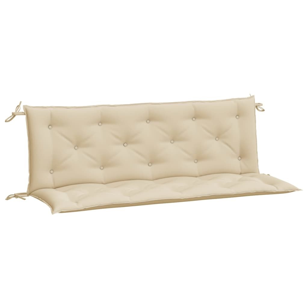 vidaXL Garden Bench Cushions 2pcs Beige 150x50x7cm Oxford Fabric