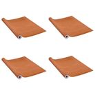 vidaXL Self-adhesive Door Films 4 pcs Light Oak 210x90 cm PVC
