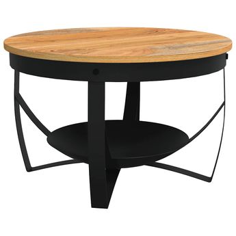 vidaXL Coffee Table Ã26.8"x16.9" Solid Acacia Wood
