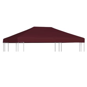 vidaXL Gazebo Top Cover 9.1 oz/ydÂ² 9.8'x13.1' Bordeaux