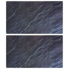 vidaXL Chopping Boards 2 pcs with Natural Stone Pattern Tempered Glass