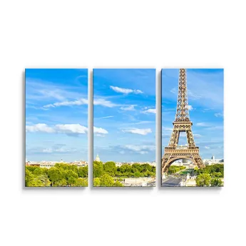 Sablio Obraz - 3-dílný Eiffel Tower 5 - 120x80 cm