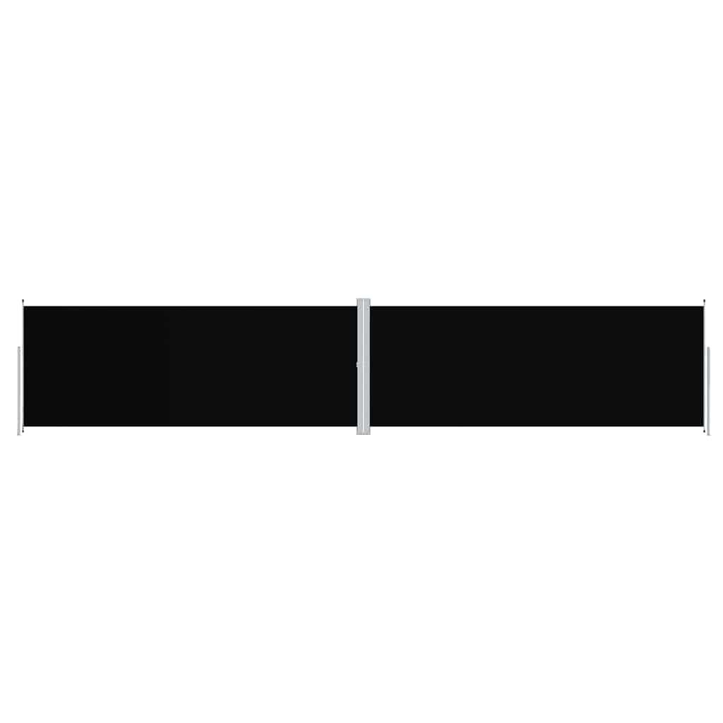vidaXL Retractable Side Awning Black 78.7"x393.7"