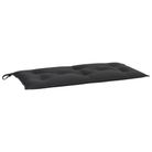 vidaXL Garden Bench Cushion Black 39.4"x19.7"x2.8" Oxford Fabric