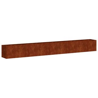 vidaXL Planter Rusty 360x40x40 cm Weathering Steel