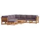 vidaXL 9 Piece Garden Lounge Set with Cushions Solid Wood Acacia