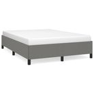 vidaXL Bed Frame without Mattress Dark Grey 137x190 cm Fabric