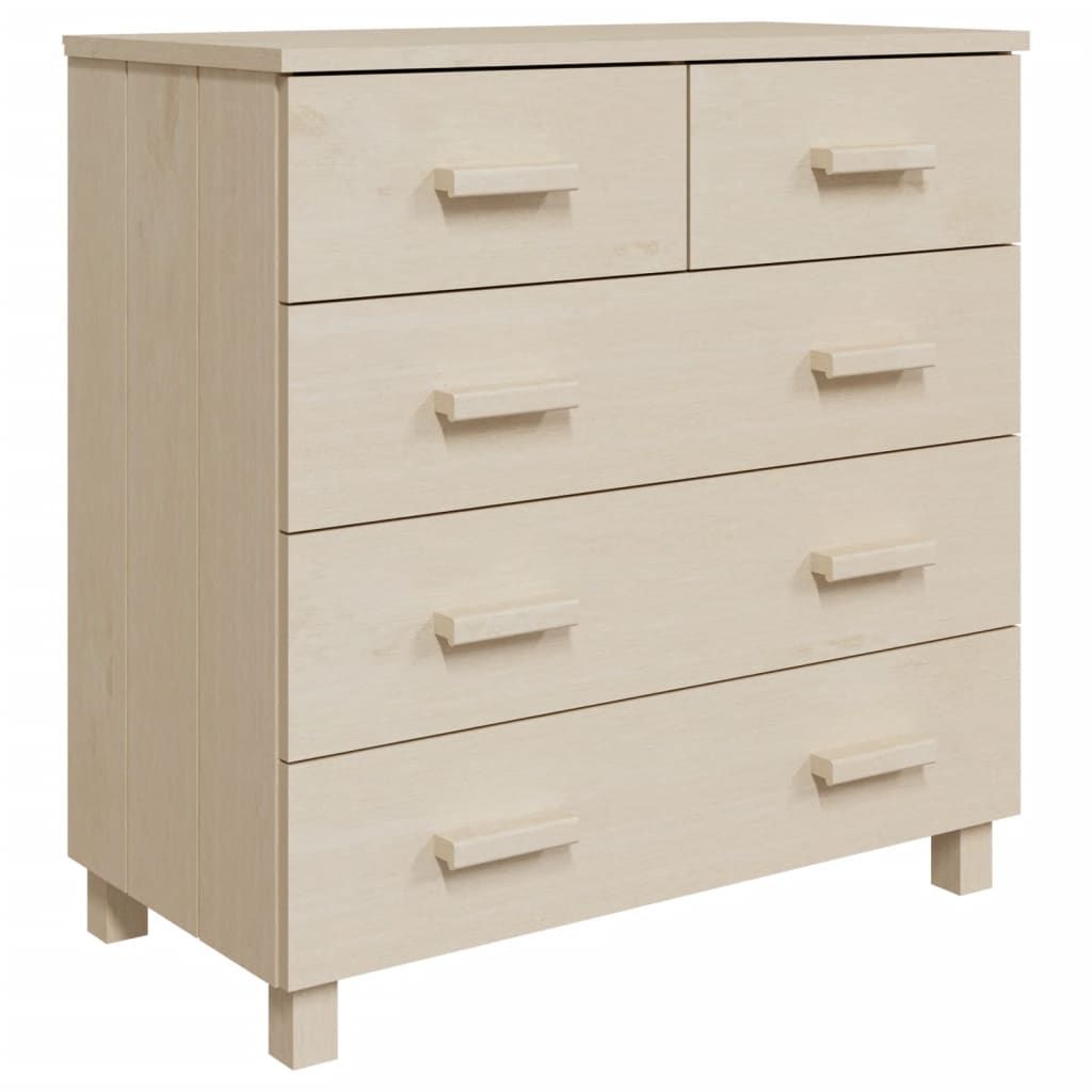 vidaXL Sideboard HAMAR Honey Brown 31.1"x15.7"x31.5" Solid Wood Pine