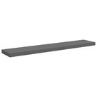 vidaXL Floating Wall Shelf High Gloss Grey 120x23.5x3.8 cm MDF